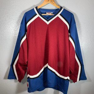 Vintage Pro Trend Hockey Jersey Blue Red White